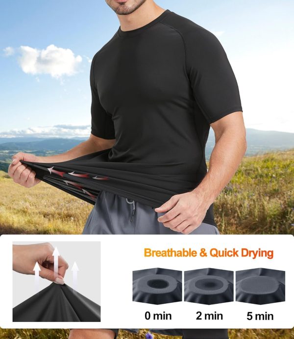 Men's Short Sleeve Compression Shirts by Pavo-1