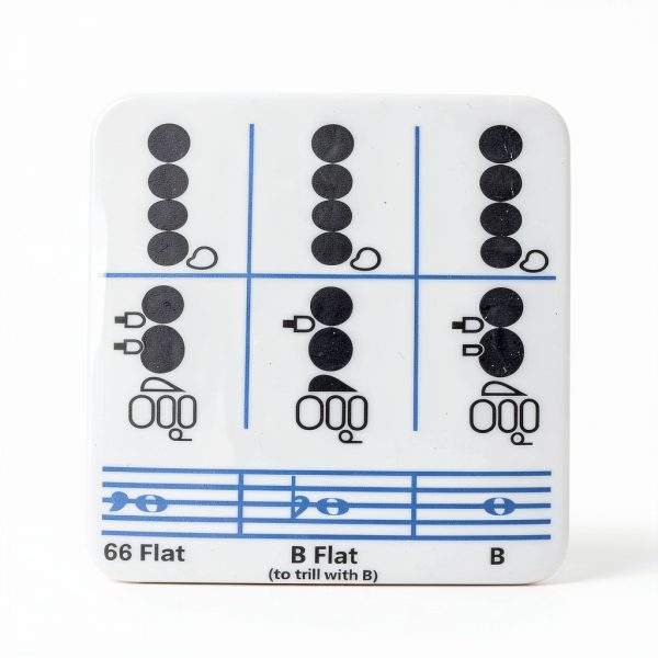 LZKW Flute Fingering Chart Flute Music Learning Tool-3
