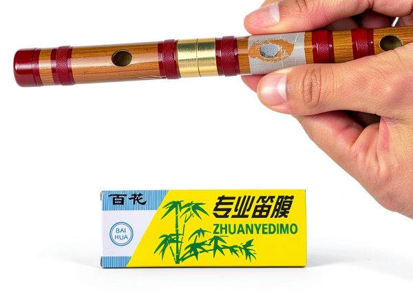 Bamboo Flute Membrane for Flute Players Natural Metal-1