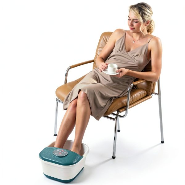 Collapsible Foot Spa CURECURE Green Heated-2