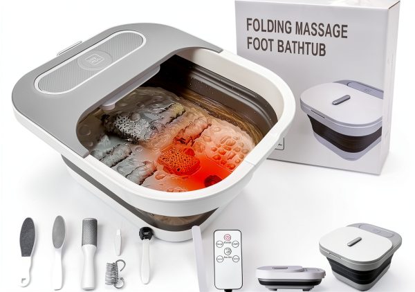 Foot Spa Bath UNIFULL Collapsible Rubber Design-0