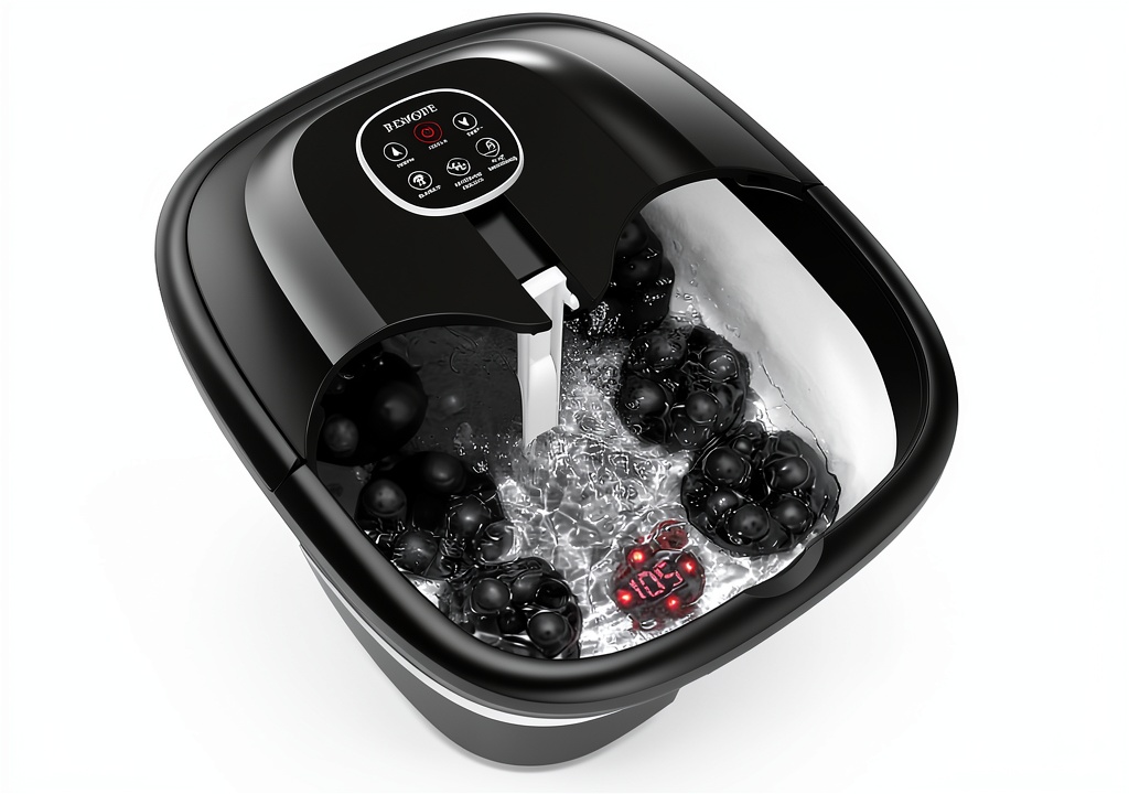 Beaumoi Foot Spa Massager in use