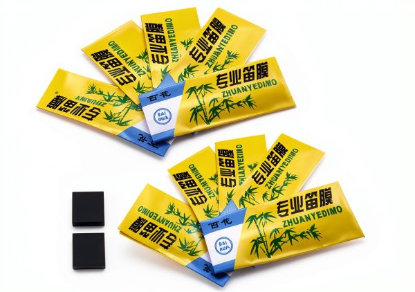 Bamboo Flute Membrane for Flute Players Natural Metal-0
