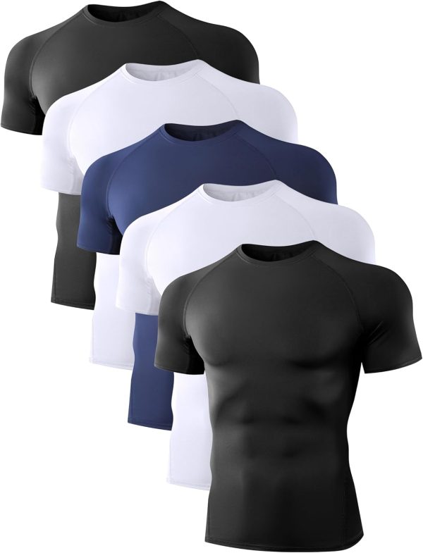 Men's Short Sleeve Compression Shirts by Pavo-0