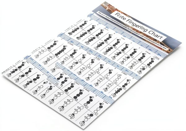 LZKW Flute Fingering Chart Flute Music Learning Tool-8