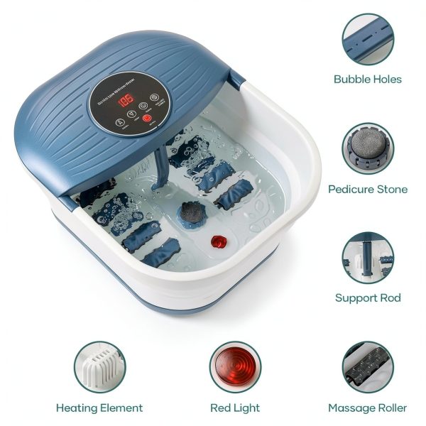 Collapsible Foot Spa CURECURE Green Heated-5