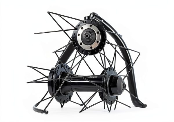YFGSFWTS Snow Bike Front Rim 26 Inch Black-3