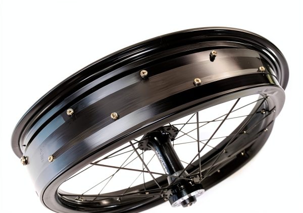YFGSFWTS Snow Bike Front Rim 26 Inch Black-4