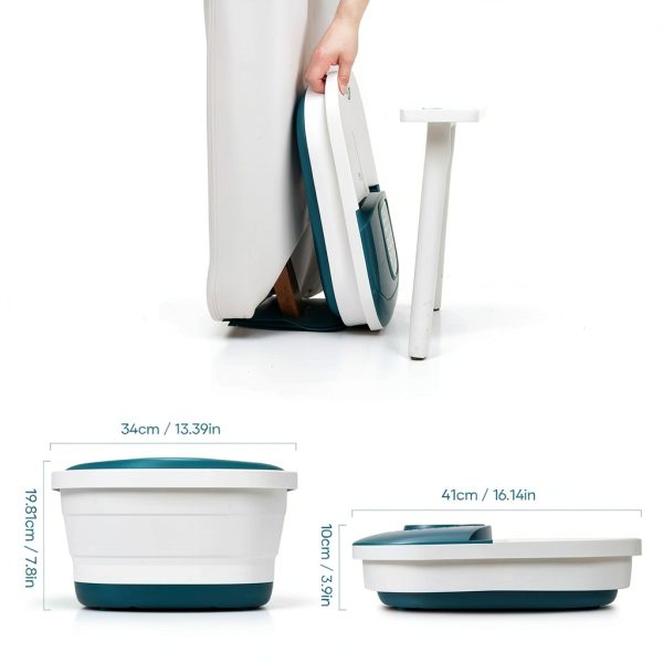 Collapsible Foot Spa CURECURE Green Heated-6