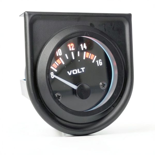 Voltage Gauge KUQEUE 8-16V Stainless Steel Dial with Orange Light-4