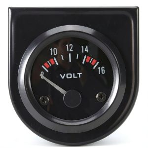Voltage Gauge KUQEUE 8-16V Stainless Steel Dial with Orange Light-0