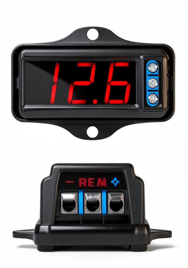 Taramp's VTR1000 Black Automotive Voltmeter with Red LED Display-7
