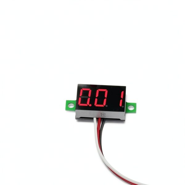 bayite Three Wire Voltmeter 0-30V Red LED Display Model 3B001x5-3