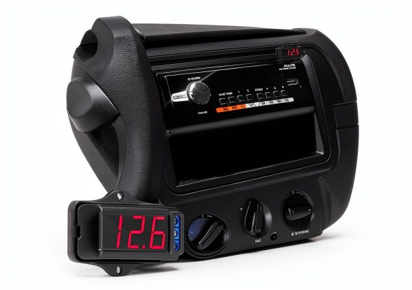 Taramp's VTR1000 Black Automotive Voltmeter with Red LED Display-5