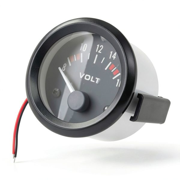 ePathChina Automotive Voltmeter Gauge EPC_CEC_541 Orange Dial 8-16V-8