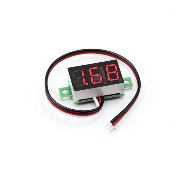 bayite Three Wire Voltmeter 0-30V Red LED Display Model 3B001x5-4