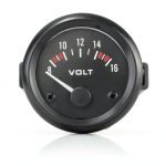 ePathChina Automotive Voltmeter Gauge EPC_CEC_541 Orange Dial 8-16V-0