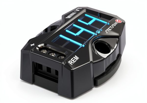 Stetsom Mini Digital Voltmeter MINIVT Black Compact 2.1x1.8x0.7in-4