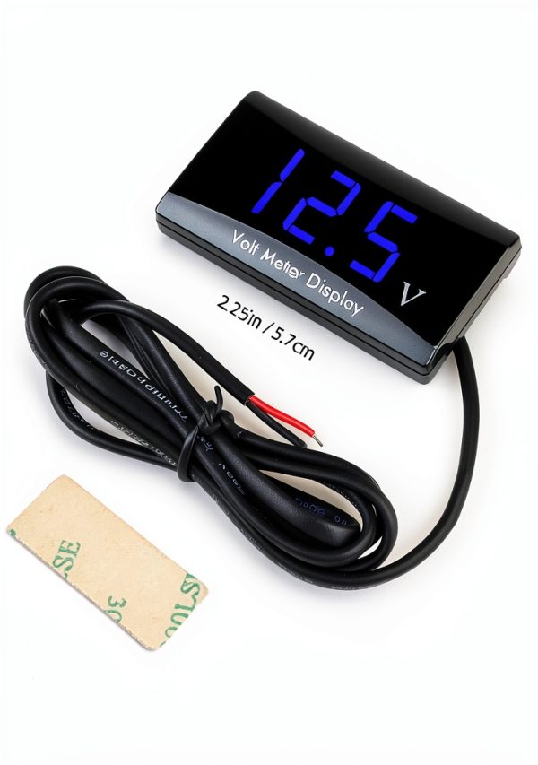 12V Battery Voltmeter Linkstyle Blue Model A03350U-6