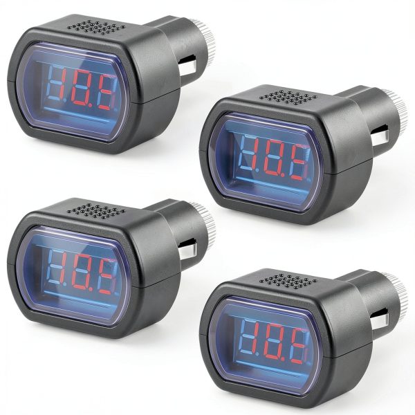 LED Cigarette Lighter Voltmeter Frienda CK-11584 8-30V Digital-0