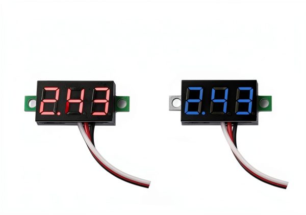 bayite Three Wire Voltmeter 0-30V Red LED Display Model 3B001x5-6