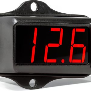 Taramp's VTR1000 Black Automotive Voltmeter with Red LED Display-0