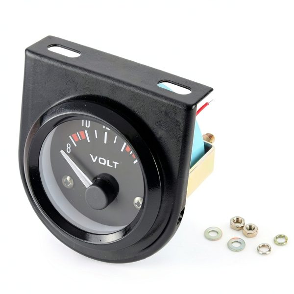 Voltage Gauge KUQEUE 8-16V Stainless Steel Dial with Orange Light-2