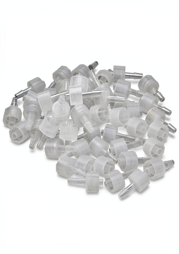 Male Luer Lock PP Hose Barb Adapter by QWORK - 1/8" 50-Pack Fittings-3