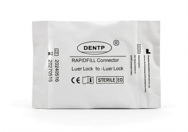 Female Luer Lock to Luer Lock Syringe Connectors - Dentp 100 Pack-1