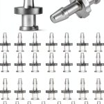 Female Luer Lock Adapter 1/8" PP Hose Barb QWORK Clear 50 Piece Pack-0