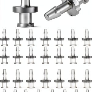 Female Luer Lock Adapter 1/8" PP Hose Barb QWORK Clear 50 Piece Pack-0