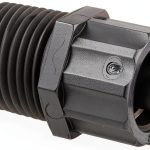 TSD931-57 Fitting Luer Lock 1/8" NPT Black Nylon Techcon Systems-0