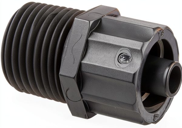 TSD931-57 Fitting Luer Lock 1/8" NPT Black Nylon Techcon Systems-0