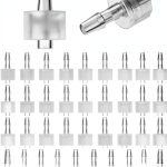 Male Luer Lock PP Hose Barb Adapter by QWORK - 1/8" 50-Pack Fittings-0