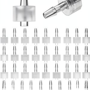Male Luer Lock PP Hose Barb Adapter by QWORK - 1/8" 50-Pack Fittings-0