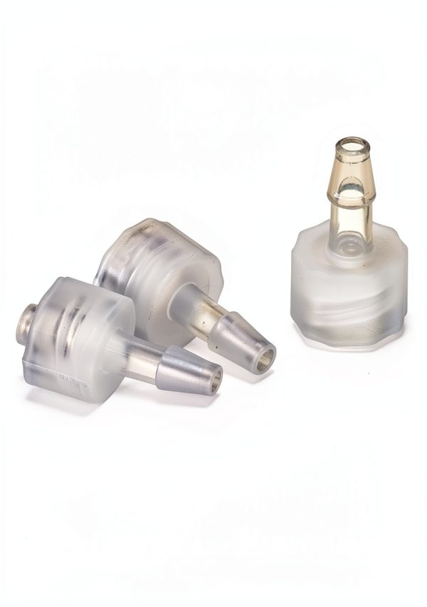 Male Luer Lock PP Hose Barb Adapter by QWORK - 1/8" 50-Pack Fittings-2