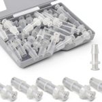 Luer Lock 30pcs Clear Female 1/4" Connector Kit - Medical Grade-0