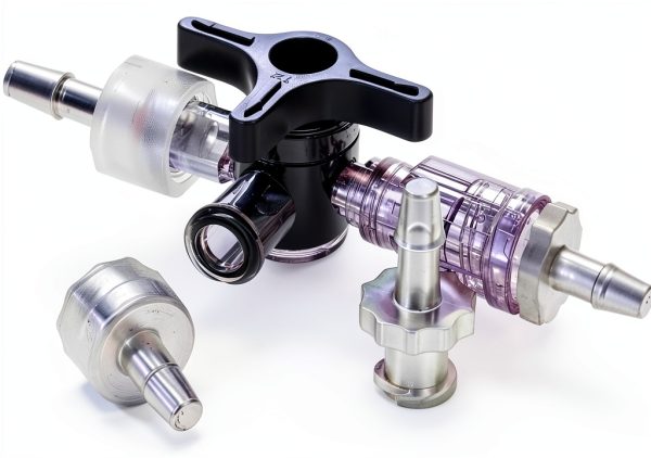 Male Luer Lock PP Hose Barb Adapter by QWORK - 1/8" 50-Pack Fittings-4