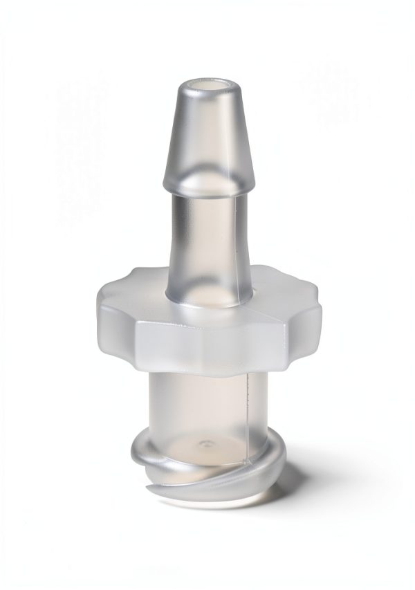 Female Luer Lock Adapter 1/8" PP Hose Barb QWORK Clear 50 Piece Pack-1