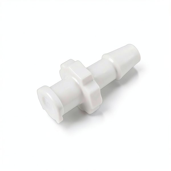25pcs-White PP Luer Lock to Barb Hose Fittings by TODA-0