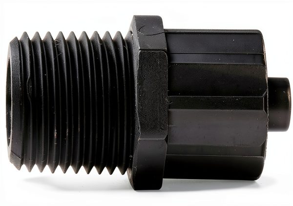 TSD931-57 Fitting Luer Lock 1/8" NPT Black Nylon Techcon Systems-1