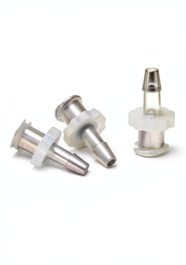 Female Luer Lock Adapter 1/8" PP Hose Barb QWORK Clear 50 Piece Pack-2